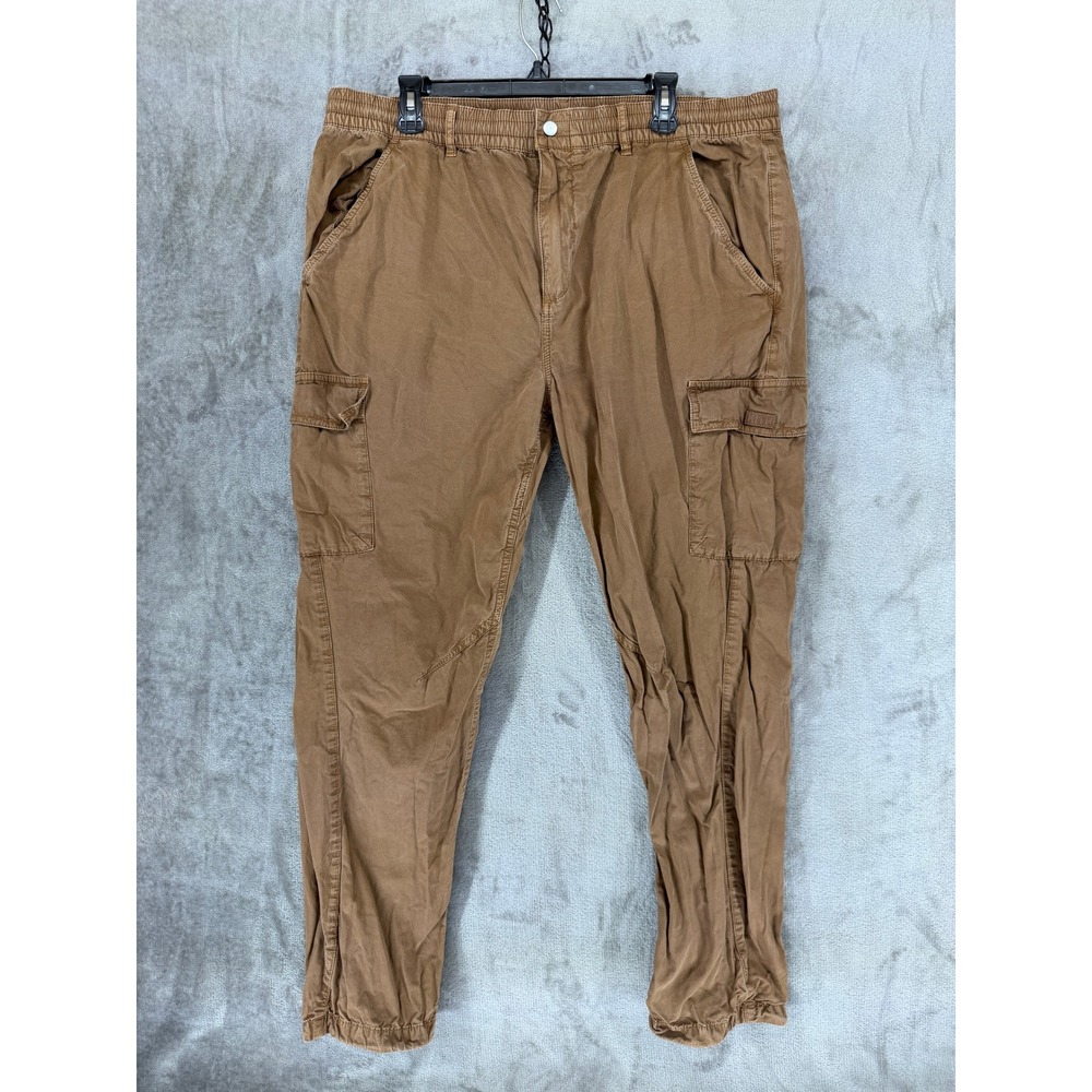 Kith Mercer VI Cargo‎ Pants Mens XXL Brown Cotton Tapered Jogger KHM060062